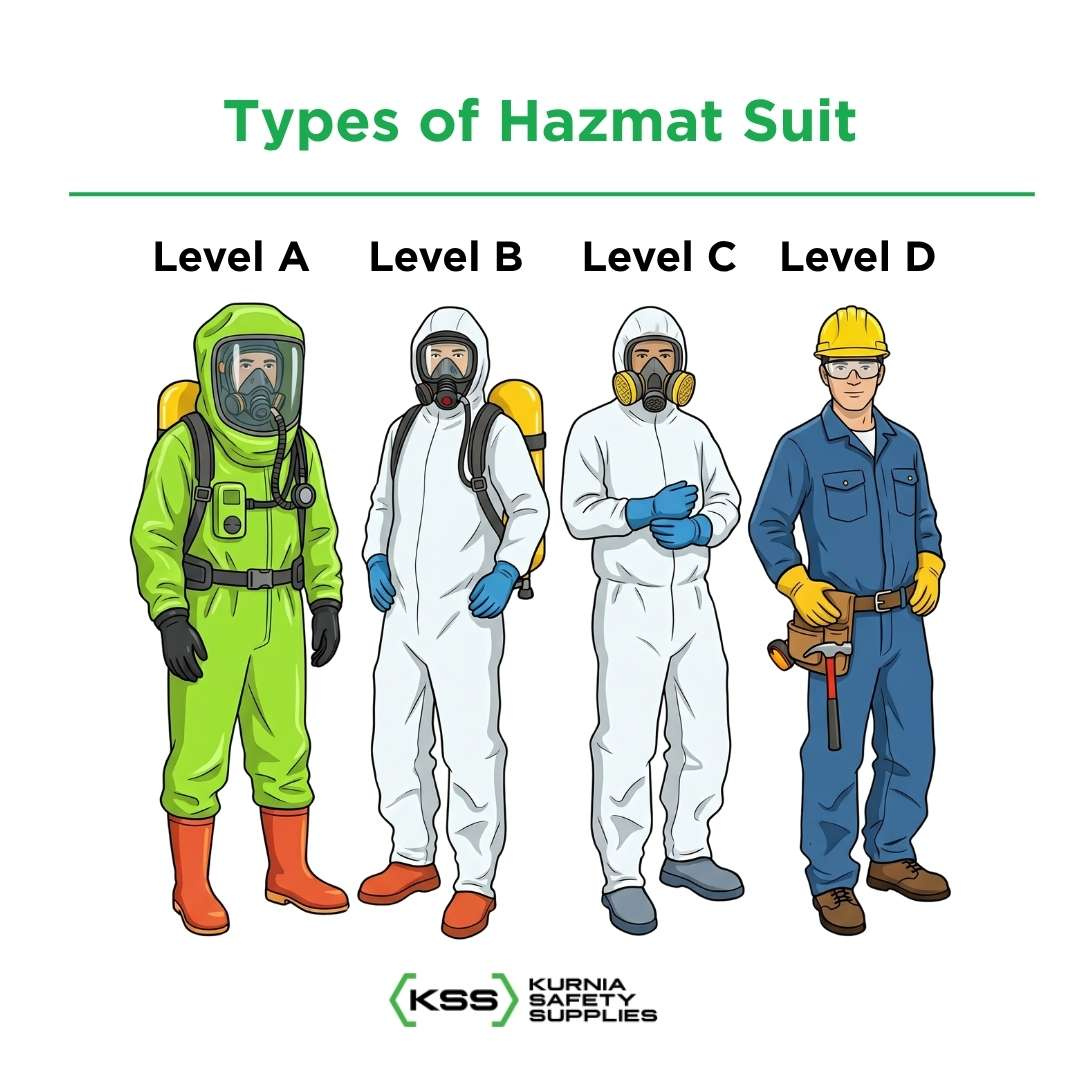 Levels of Hazmat Suit Based on OSHA